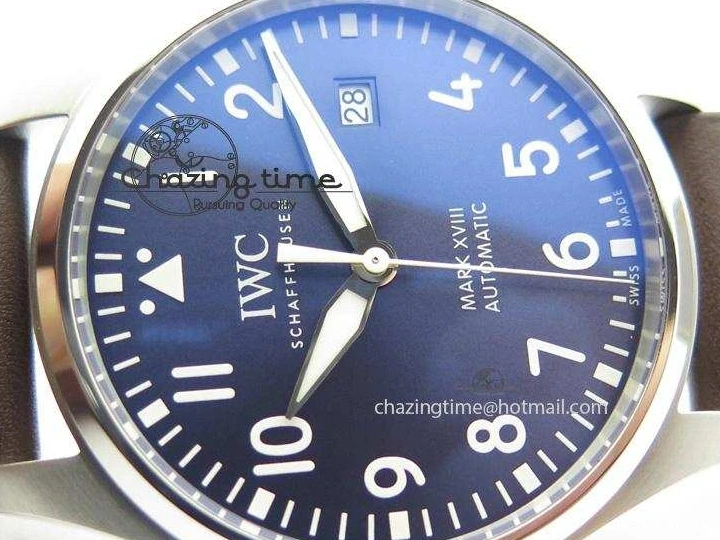 MIROTIME 0403 Mark XVIII Le Petit Prince IW327004 SS Mk Maker Best Edition Blue Dial On Brown Leather Strap A TimelessDesign 7296